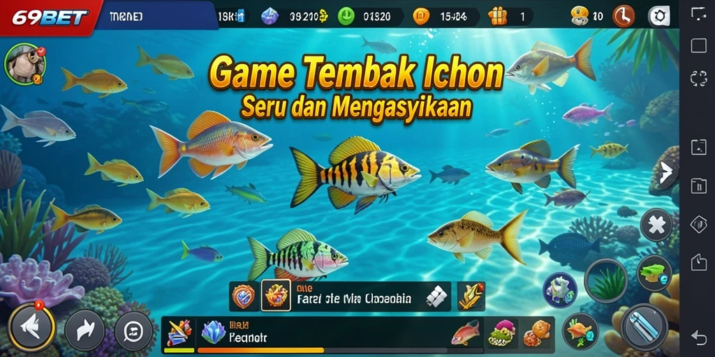 Grafis menakjubkan dalam gameplay Tembak Ikan 69BET.