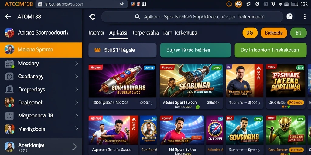 Tampilan gameplay ATOM138 yang menarik dan interaktif dalam taruhan olahraga.