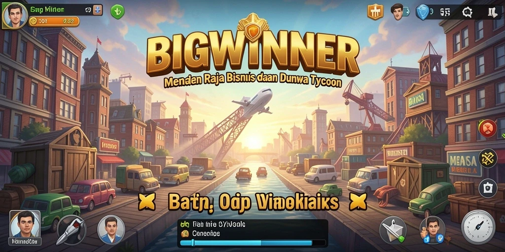 Tampilan menarik dari gameplay BIGWINNER yang penuh strategi Tycoon.