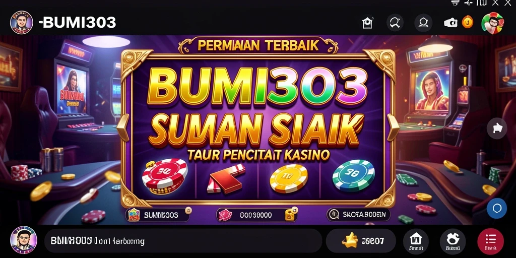 Tampilan gameplay BUMI303 yang menarik dan penuh warna di bidang Slot.