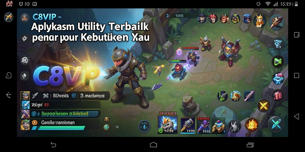 Screenshot utama C8VIP dengan tampilan antarmuka yang modern dan intuitif.