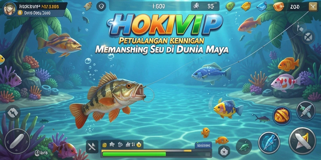 Screenshot HOKIVIP menampilkan pengalaman memancing yang mendebarkan.