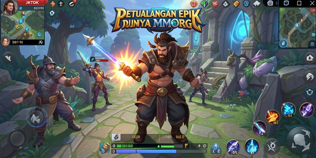 Gameplay menarik JKTOK dalam dunia fantasi yang luas.