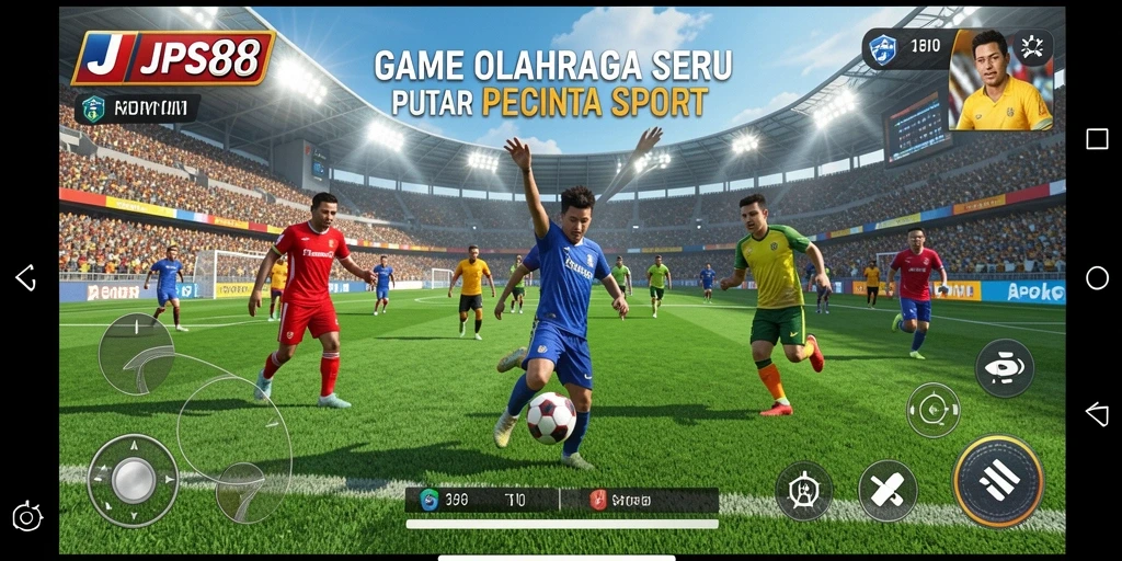 Screenshot JPS88 menampilkan aksi gameplay olahraga yang intens.