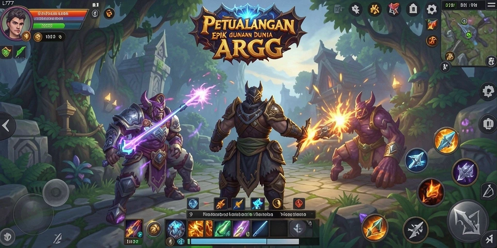 Tampilan gameplay ARPG yang mendebarkan dan penuh aksi di L777.