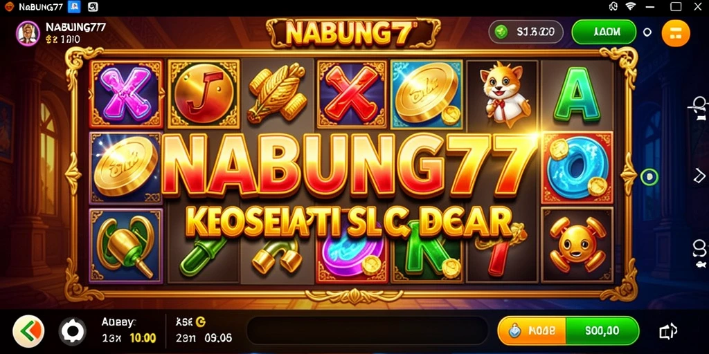 Tampilan gameplay captivating dari NABUNG77 dengan grafis menarik.