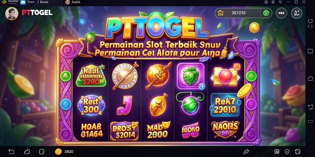 Screenshot gameplay PTTOGEL menampilkan keseruan bermain Slot yang penuh warna.