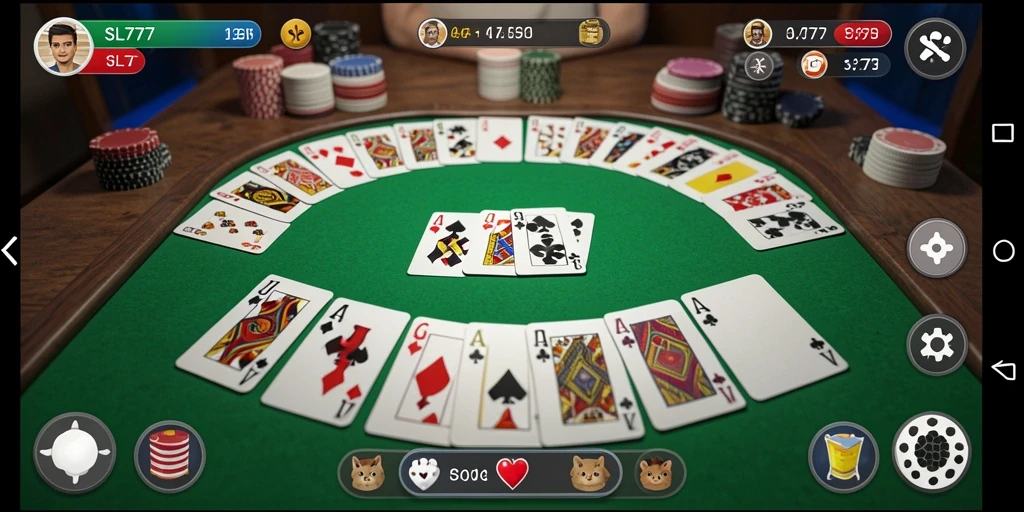 Tampilan gameplay seru saat bermain Gaple di SL777.