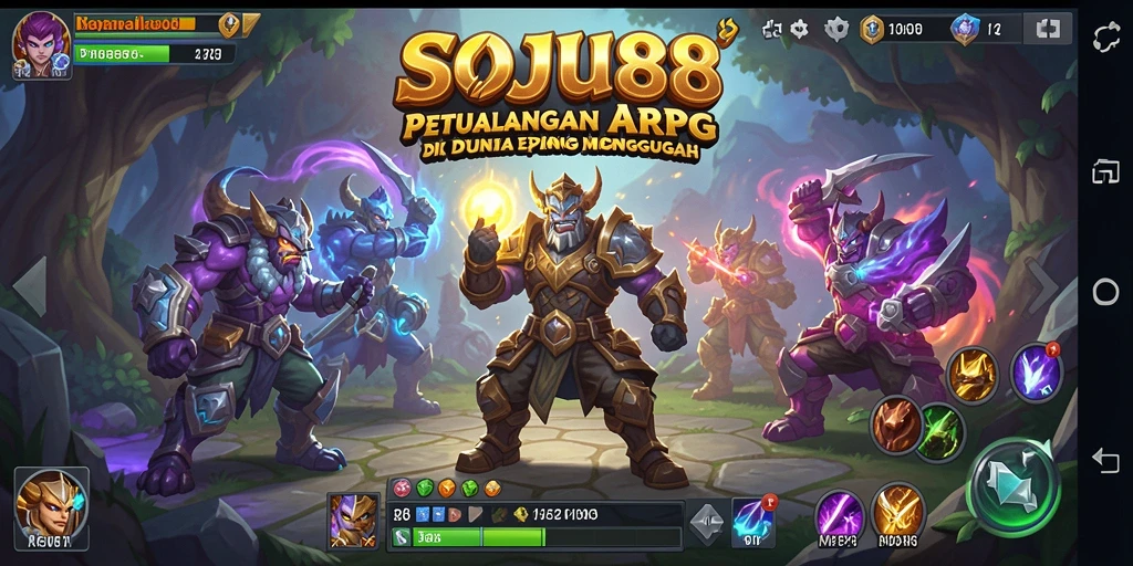 Gameplay epik dalam SOJU88, petualangan seru di dunia ARPG.
