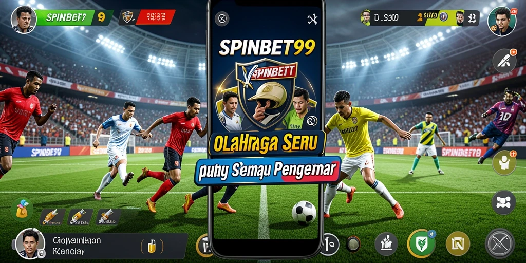 Screenshot dari SPINBET99 yang menunjukkan intensitas gameplay olahraga.