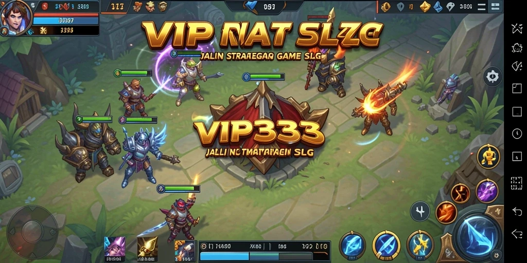 Tampilan gameplay menarik dengan strategi SLG intens.