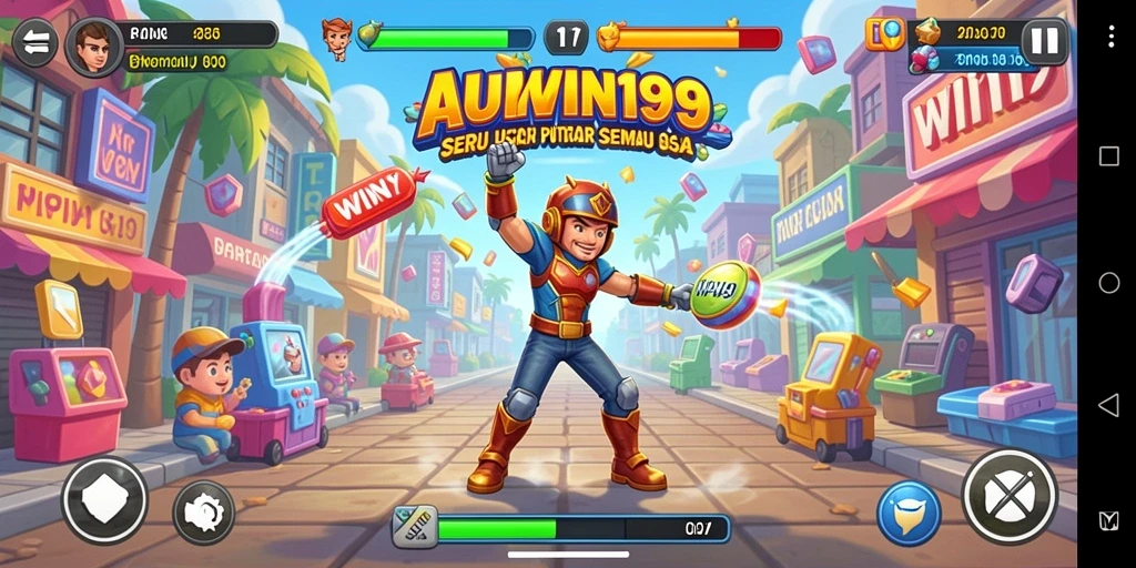 Tampilan gameplay seru dan penuh warna di WIN199.